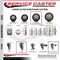 Service Caster 4 Inch Maroon Polyurethane Swivel 58 Inch Threaded Stem Caster Set with Total Lock Brake SCC-TSTTL20S414-PPUB-MRN-58212-4 - alternate 4